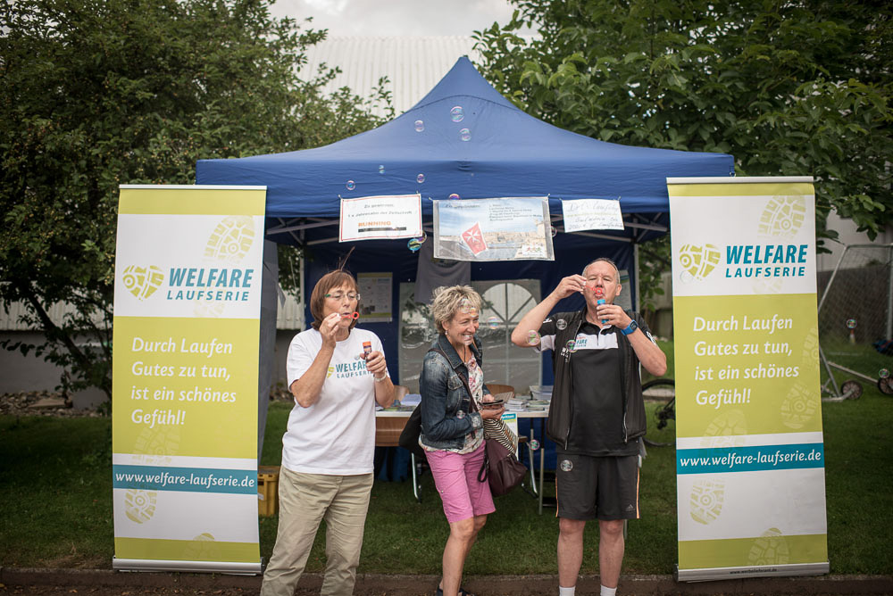Muko-Spendenlauf Hannover 2017 - Stand der Welfare Laufserie
