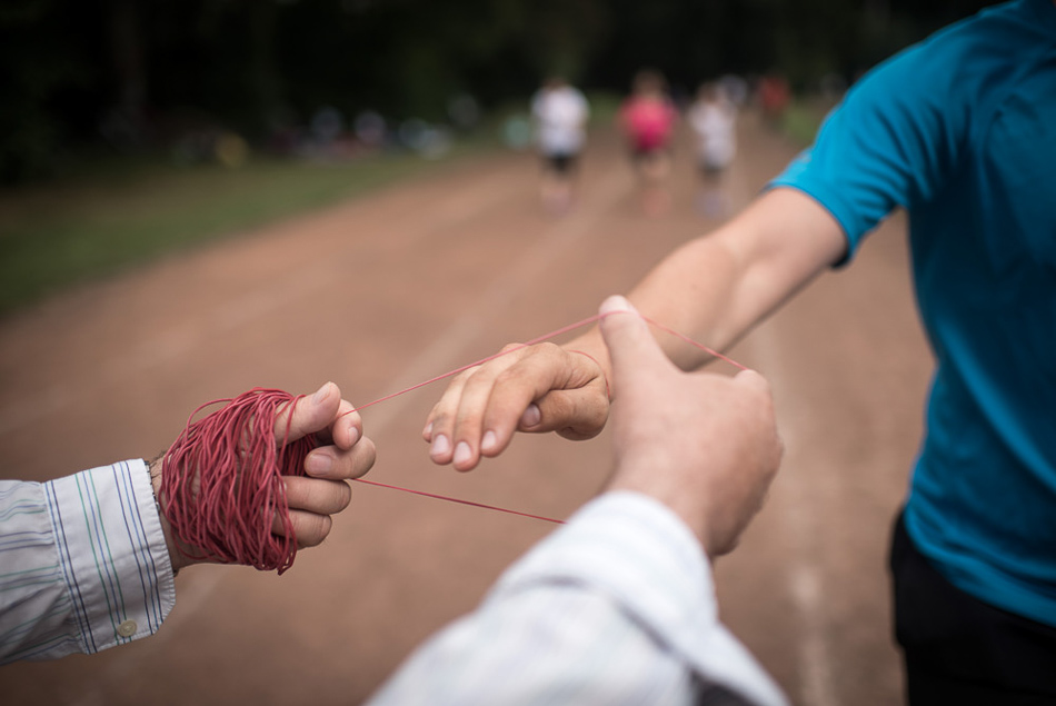 Muko-Spendenlauf Hannover 2015 - Gummibandvergabe