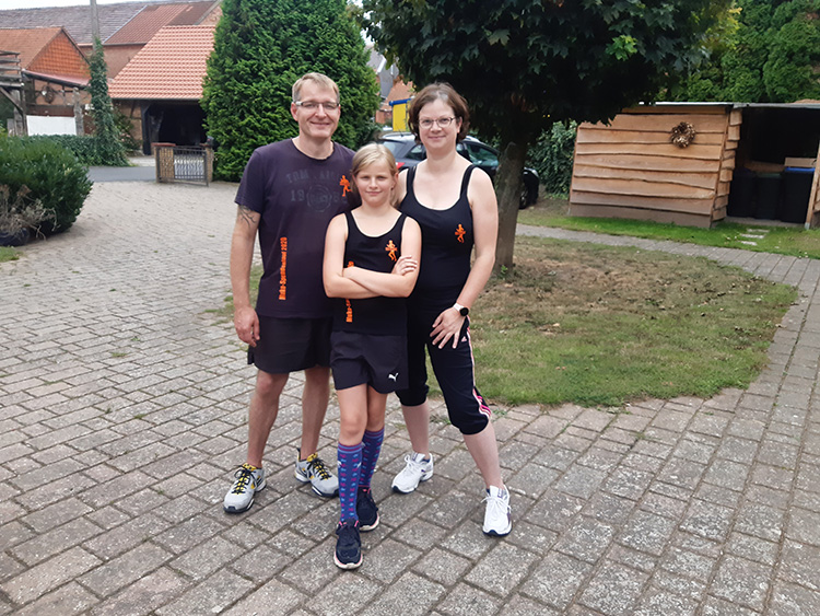 Muko-Spendenlauf 2020 Familie Range