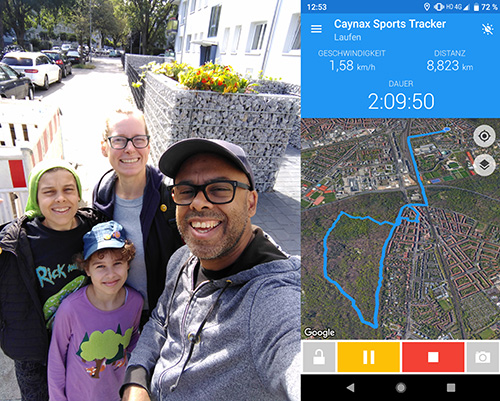 Muko-Spendenlauf 2020 Guillaume und Co