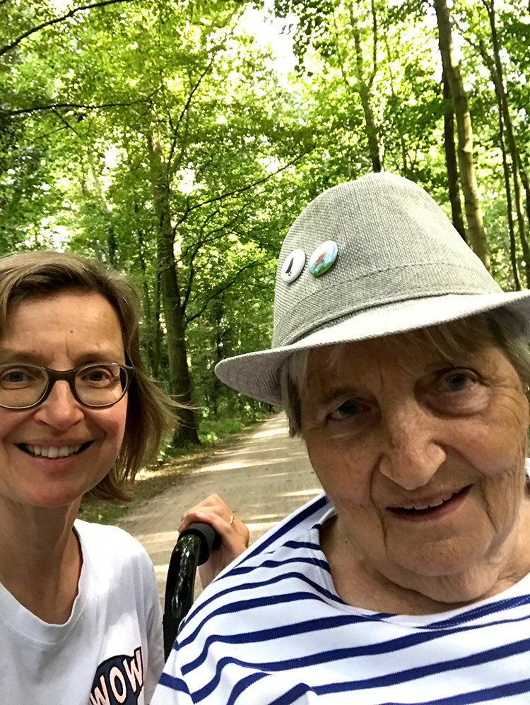 Muko-Spendenlauf 2020 Michaela und Mutter