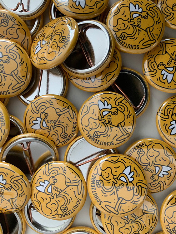 Muko-Spendenlauf 2020 Schutzengelbuttons