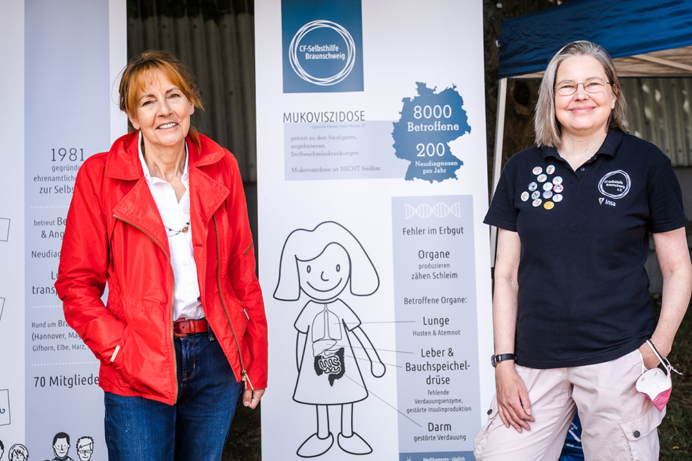 Foto Muko-Spendenlauf Hannover: Edelgard Bulmahn und Insa Krey