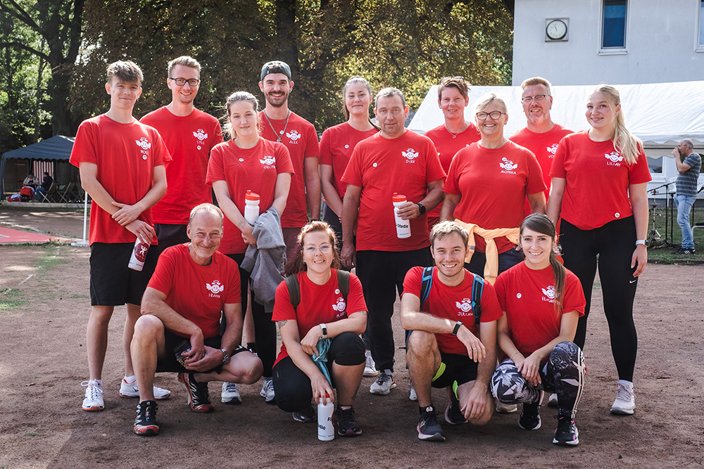 Foto Muko-Spendenlauf Hannover: Gruppenbild Team Hausmeisterservice Schwabe